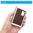 thumbnail image 4 of Uxcell RFID Credit Card Holder Metal Wallet 6 Slots Men Women Hard Protector Case Brown 2 Pack, 4 of 6