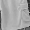 thumbnail image 4 of PNTUTB Summer Men's Two-Piece Outfits Fashion Versatile Solid-Color Crew-Neck Short-Sleeve T-Shirt and Casual Drawstring Shorts Set with Multiple Pockets, 4 of 6