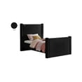 thumbnail image 2 of Meridian Furniture Elias Black Velvet Twin Bed, 2 of 8
