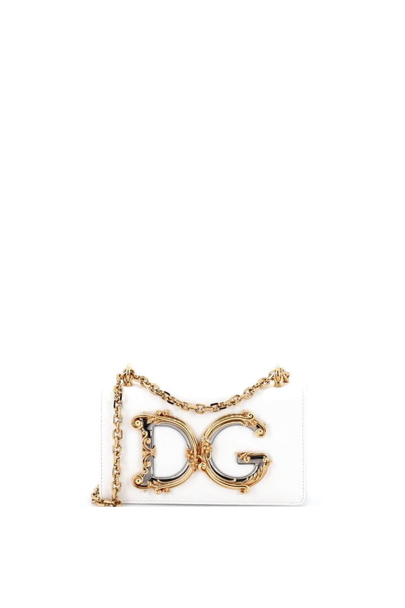 Pre-Owned DG Girls Flap Bag Embellished Leather Small By Rebag