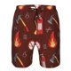 thumbnail image 3 of Balery Fire Extinguisher Traje de Baño Estilo Hawaiano para Hombre, Shorts de Secado Rápido con Bolsillos-Small, 3 of 6