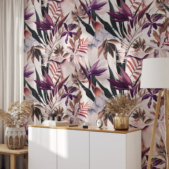 Exotic Tropical Print Hawaiian Wallpaper