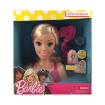 Barbie Styling Head Blonde Hair, 7 Pieces