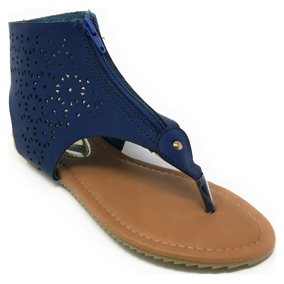 Victoria K Women's Zip Up Thong Sandal