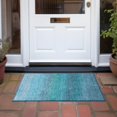 thumbnail image 3 of Dalyn Rugs Machine Washable Indoor/Outdoor Chantille Teal 1'8" x 2'6" Rug, 3 of 7