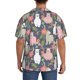 thumbnail image 3 of Fotbe Llamas Camisa Estampada de Manga Corta para Hombre, Casual de Verano, Estilo Playero, Sin Arrugas-Large, 3 of 5