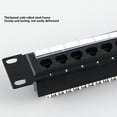 thumbnail image 4 of Panneau de Patch RJ45, Installation Facile Panneau de Patch Robuste 24 Ports pour Racks de 19 Pouces, 4 of 7