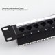 thumbnail image 4 of Panel De Conexión RJ45, Panel De Conexión De Red, Marco De Acero Laminado En Frío De 24 Puertos, Contactos Chapados En Oro Para Gabinetes, 4 of 7