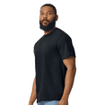 thumbnail image 4 of Gildan Men Softstyle Midweight T-Shirt, Short Sleeve Crew Neck Blank Cotton Tee, Black, 10 Pack, L, 4 of 6