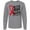 Athletic Heather, variant on Inktastic Never Stop Fighting Stroke Awareness Red Ribbon Long Sleeve T-Shirt