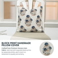 thumbnail image 2 of Fabdivine Farmhouse "Viscose Linen" Cushion Case Decor for Home, Accent Pillow for Living Room, "Blue" 20"X20", Pillow for Bed, Couch, Sofa, 2 of 3