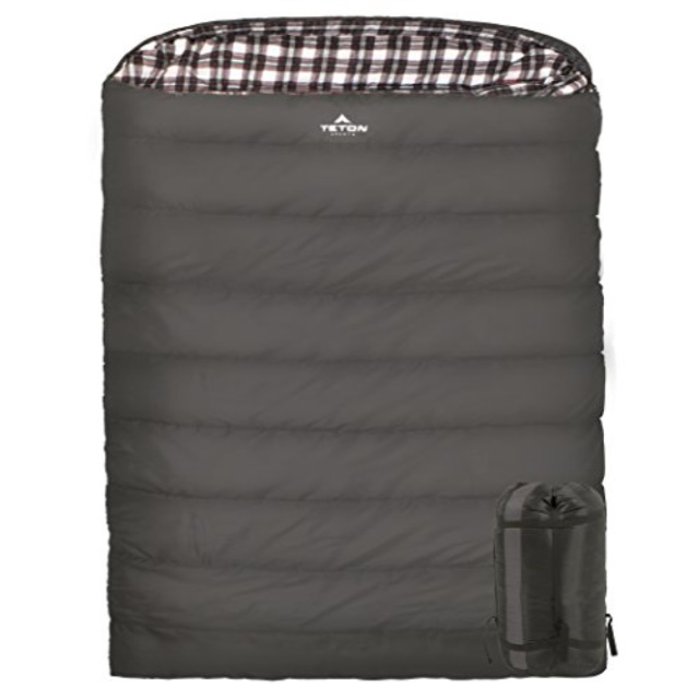TETON Sports Fahrenheit Mammoth 0F Queen Size Sleeping Bag; Warm and