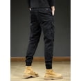 thumbnail image 6 of 2023 New Spring Summer Multi-Pockets Cargo Pants Men Streetwear Slim Fit Casual Joggers Male Stretch Cotton Trousers, 6 of 6