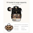 thumbnail image 4 of LOVEVOOK Laptop Backpack for Women with Giant Tumbler Holder Pocket,15.6 inch Waterproof Travel Backpack Purse Computer Laptop Bag,Professional Work College Nurse Teacher Backpack Casual Daypack, 4 of 7
