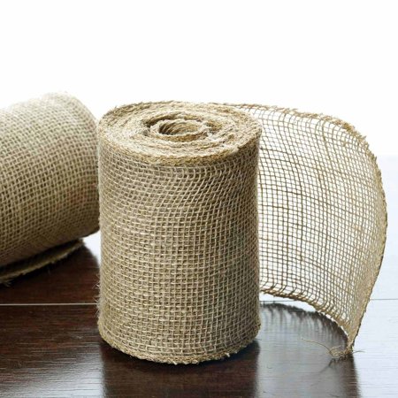 Efavormart 5" x 10 yards Natural Brown Burlap Fabric Bolt Wedding Party Crafts Sewing SALE (pack of 5)--PACK OF 5