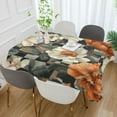 thumbnail image 2 of Yayeee Tablecloths 60" x 60" Rectangle Wrinkle Resistant Party Table Cover, Gray Floral Pattern, 2 of 8