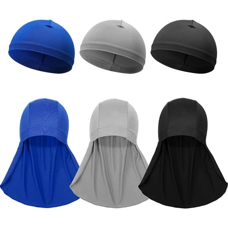 6 Pieces Hard Hat Helmet Liner Cooling Skull Caps Neck Shade Hat Neck