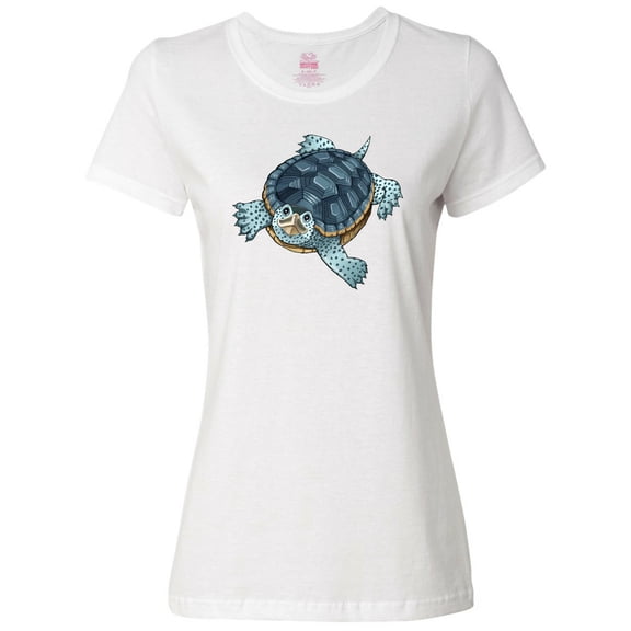 Inktastic Cute Diamondback Terrapin Turtle Women's T-Shirt