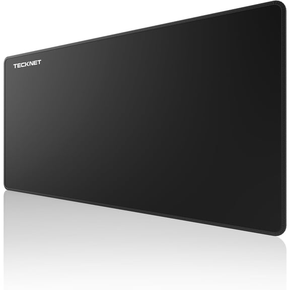 TECKNET BASICS Large Mouse Pad for Desk, 23.6" x 11.8", Double-Sided PU Leather Desk Mat, Waterproof & Scratch-Resistant, Office/Home