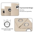 thumbnail image 4 of Cortina Easy-Going Blackout con aislamiento térmico de 254 x 244 cm, color beige, 4 of 7