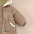 thumbnail image 4 of Baby Girls Boys Long Sleeve Warm Romper Dinosaur Hooded Fleece Lined Jumpsuit Comfortable Snowsuit for Outdoor, 4 of 6