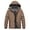 Brown, variant on Lavenicole Men's Waterproof Ski Jacket Fleece Lined Warm Winter Snow Coat Mountain Windbreaker Hooded Raincoat