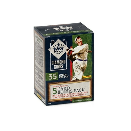 Gold Baseball Cards - 2019 Panini Diamond Kings Baseball Blaster Box- 40 MLB Trading Cards | 8 Parallels per box | Exclusive Holo Gold Inserts