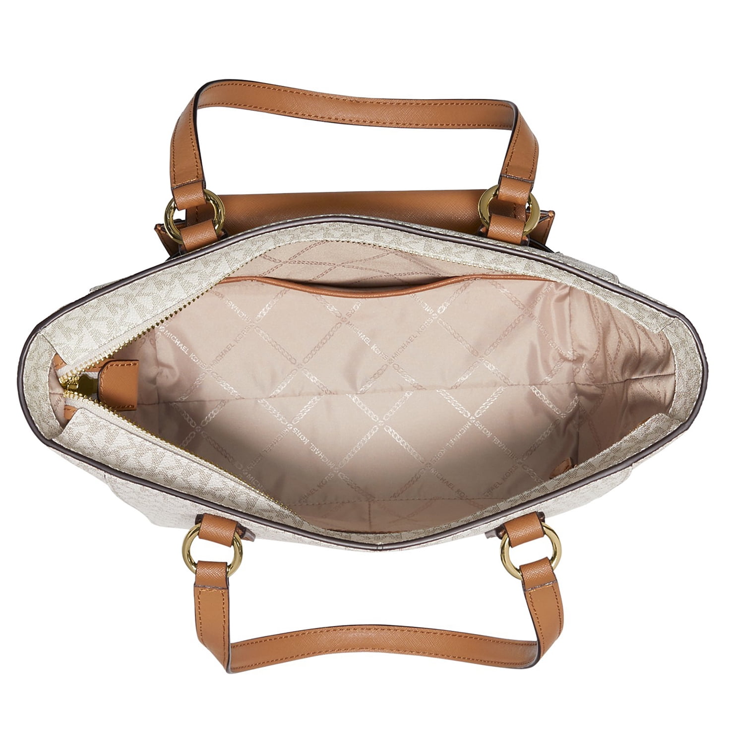 Michael Kors Women Michael Kors Joey Medium Pocket Tote Vanilla Acorn Gold main image 0