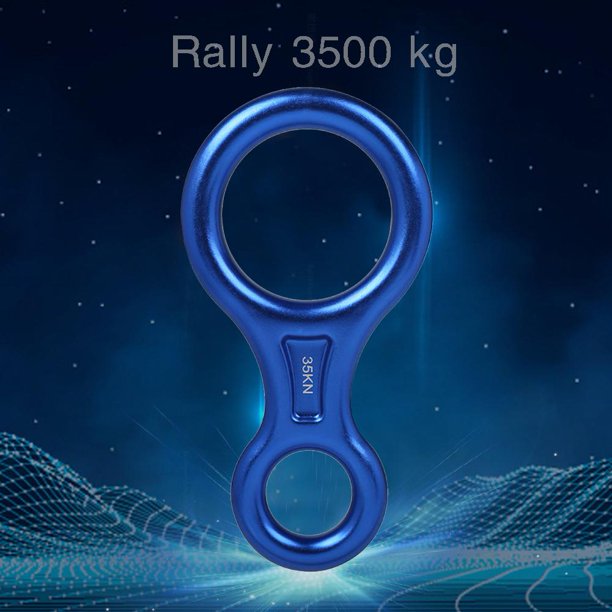 Figura 8 Anillo de descenso de escalada Equipo de montañismo al aire libre Azul Sywqhk Para Estrenar