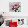 thumbnail image 5 of COMIO  Flowers Pictures Wall Decor Rose Wall Art Pink Floral Canvas Textured Painting Abstract Prints Artwork Framed for Bathroom Living Room Bedroom Kitchen Office Home Decor, 5 of 5