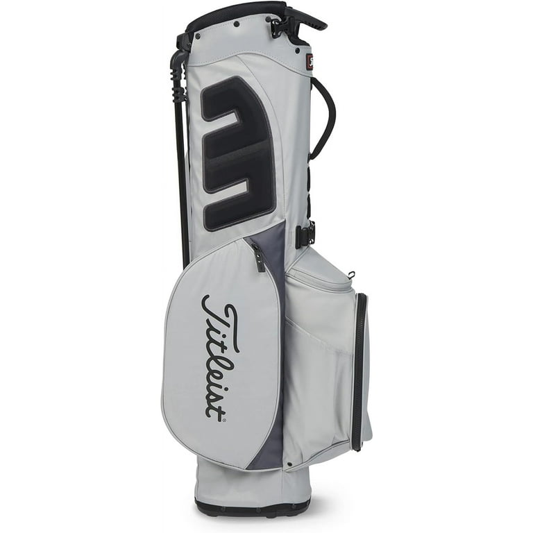 Titleist Players4 スタンドバッグ (グレー) Titleist Players 4 Golf Stand Bag Gray/Graphite with Tee Pouch