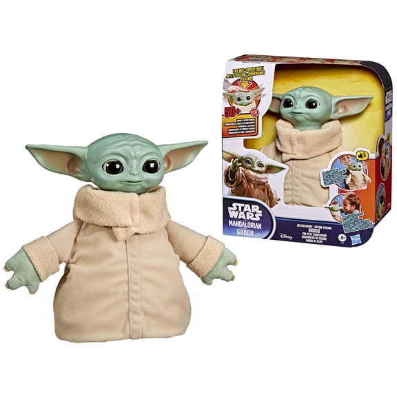 Star Wars Action Buddy Grogu Animatronic, 10-Inch Interactive Toys, Star Wars Toys, Ages 4 