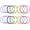 Assorted Color, variant on Monyance silicone bracelet 20pcs Multicolor Silicone Jelly Bracelets for Men and Women(2.36X2.36X0.12Inches)