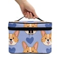 thumbnail image 3 of HELLHERO Heart-Shaped Corgi Pattern Multi-Purpose Cosmetic Toiletry Bag Multifunction Large Makeup Organizer Zipper Gifts for Mom, 3 of 6