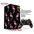 thumbnail image 2 of WraptorSkinz Skin Wrap compatible with the 2020 XBOX Series X Console and Controller Flamingos on Black (XBOX NOT INCLUDED), 2 of 3