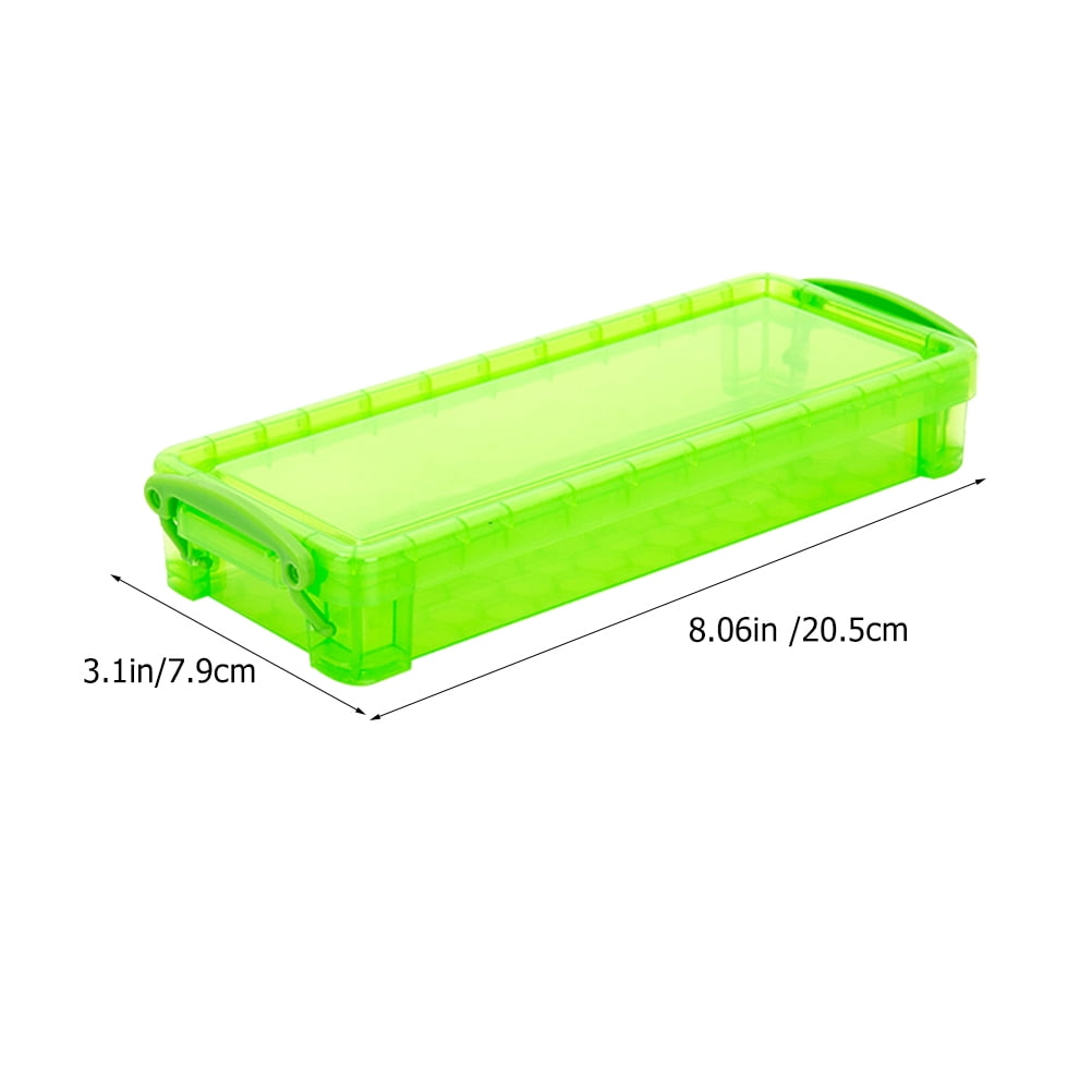 FRCOLOR  8 Pcs Pencil Packing Organizer Plastic Storage Container Boxes Travel