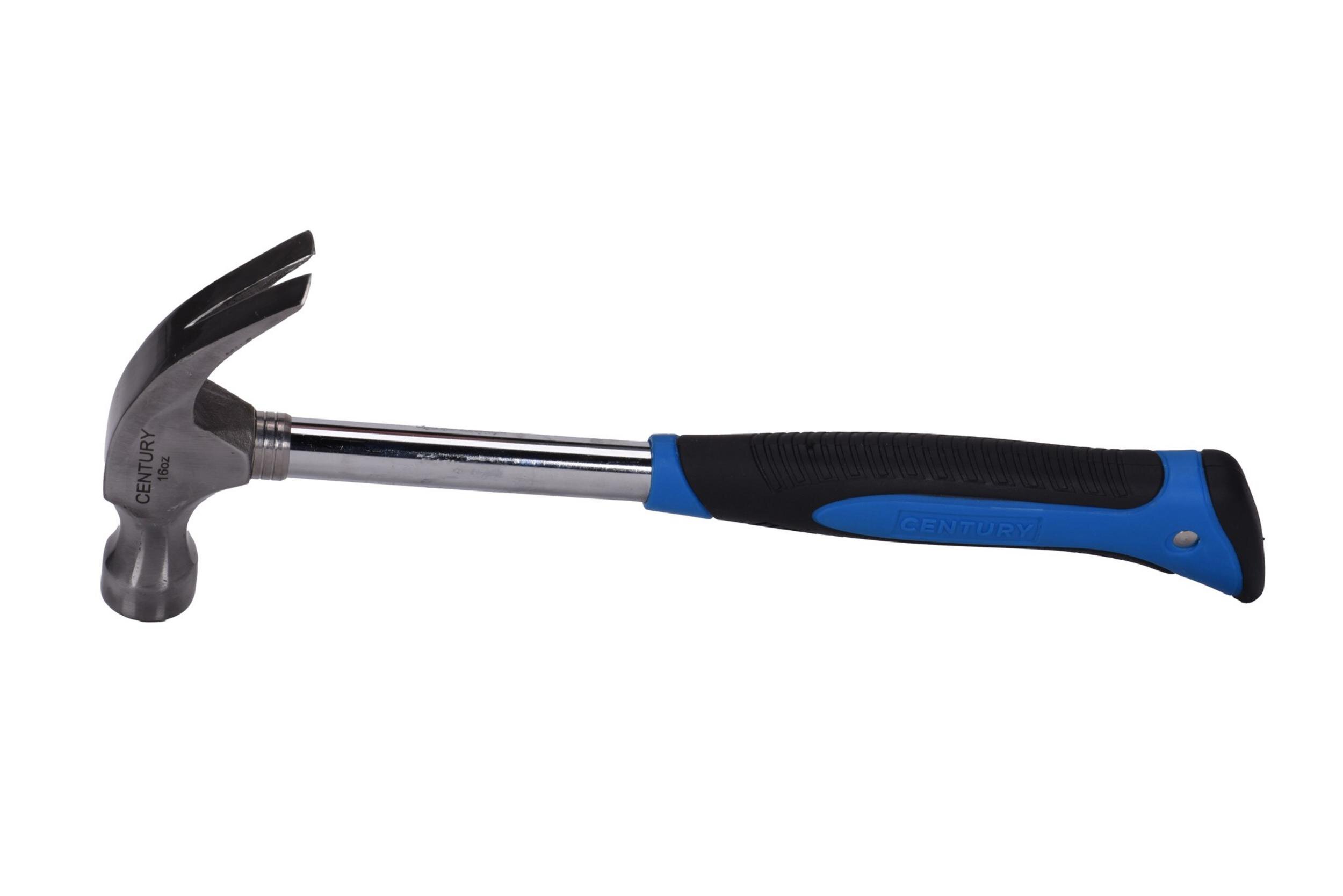 Century Drill & Tool 72254 Curved Claw Steel Hammer, 16-Ounce