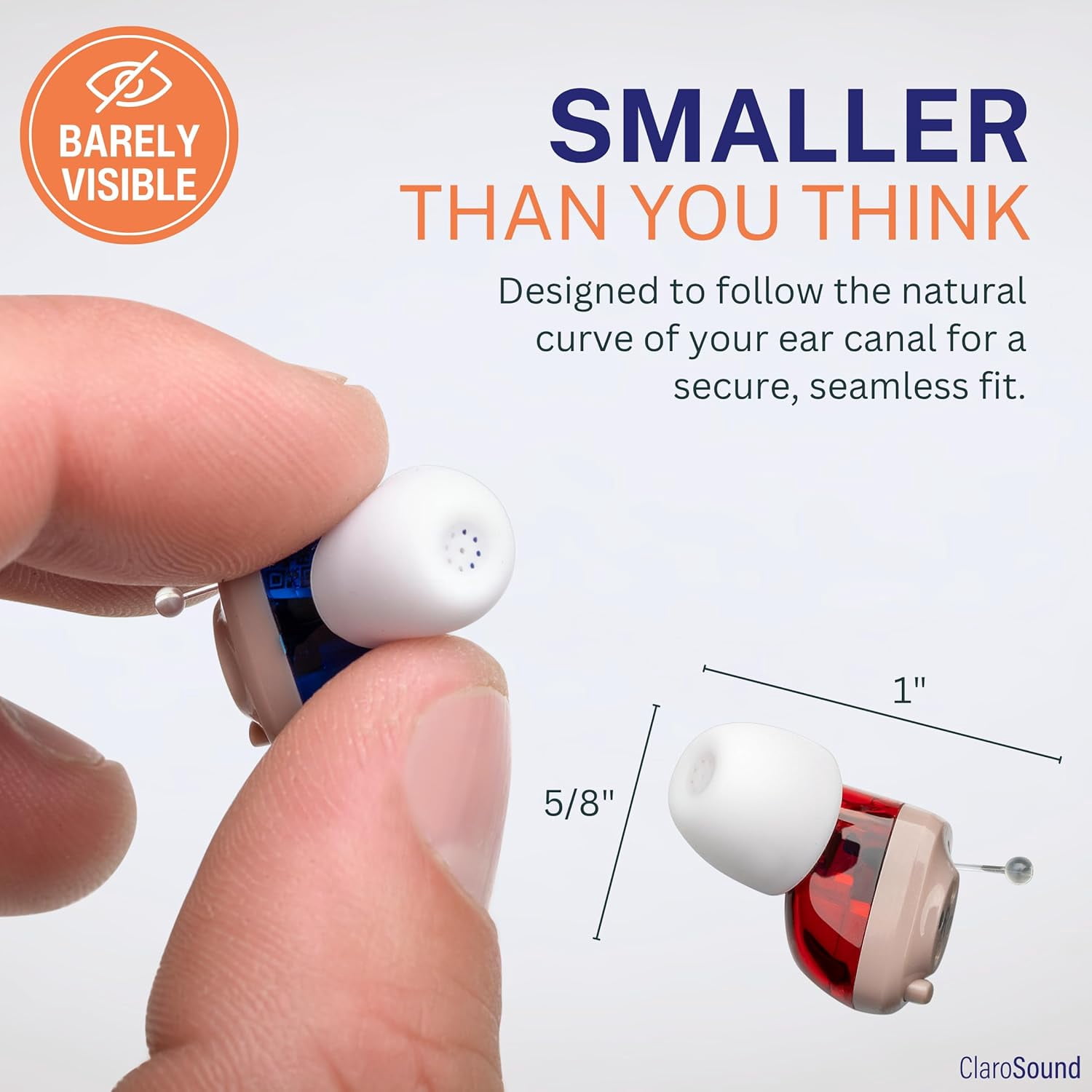 Rechargeable OTC Hearing Aids for Hearing Loss | Hearing Aid Amplifiers Equipped with a Smart Noise Reduction Chip | Clear Sound Quality and Comfortable Wearing | Hearing Loss Aids for Women and Men