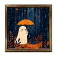 thumbnail image 2 of Dreisshy Art Framed Wall Artwork, Funny Spooky Wall Art Vintage Decoration for Rustic Farmhouse, Cute Ghosts Prints for Bedroom Halloween Decor, I, 2 of 7