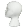 thumbnail image 6 of Fompes 11inch Styrofoam Wig Stand Mannequin Head Foam Display for Masks Hats DIY Decoration Wig Head - White, 6 of 9