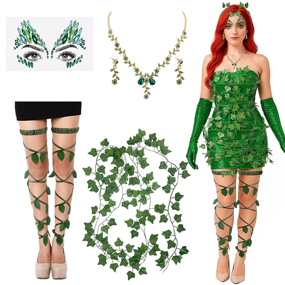 Ebaokuup 6-Pack Halloween Ivy Costume Accessories for Women Cosplay & Dress Up