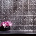 thumbnail image 2 of FASÄDE Traditional 4 Decorative Vinyl Backsplash Panel in Galvanized Steel (6X6 Inch Sample), 2 of 6
