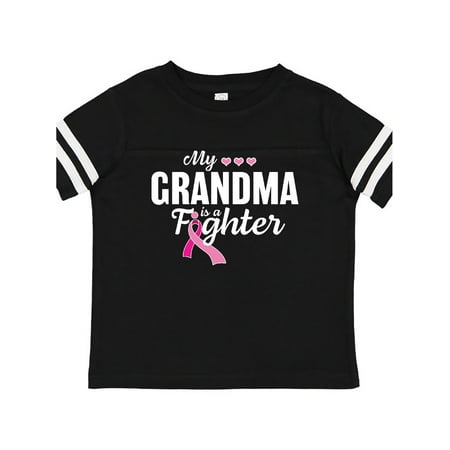 

Inktastic Breast Cancer Awareness My Grandma is a Fighter Gift Toddler Boy or Toddler Girl T-Shirt