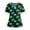 10-Green, variant on Halloween Scrub Tops for Women, Plus Size Stretchy Print Nursing Uniforms with Pockets, Gift Shirts for Womens Halloween Wear
