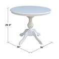 thumbnail image 7 of Pemberly Row 30" Round Top Pedestal Dining Table in White, 7 of 7
