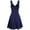 Dark Blue, variant on NGTEVOOS Women Plus Size Sleeveless Camisole Mini Cool Bandage Irregular Hem Dress