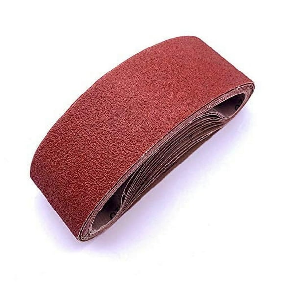 4 x 21 Sanding Belt,80 Grit Aluminum Oxide Belt Sanderpaper 4x21,12 Pack (4x21in,80 Grit)