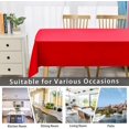 thumbnail image 4 of Nappe Rouge Douce pour Intérieur, Rectangulaire (140x180cm), Polyester, 4 of 5