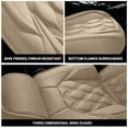 thumbnail image 6 of DIKSOAKR Seat Covers Fit for Mitsubishi Outlander Sport 2011-2025 Car Seat Covers Full Set 5 Seats Waterproof Leather Automotive Seat Cushion Protector Beige, 6 of 7