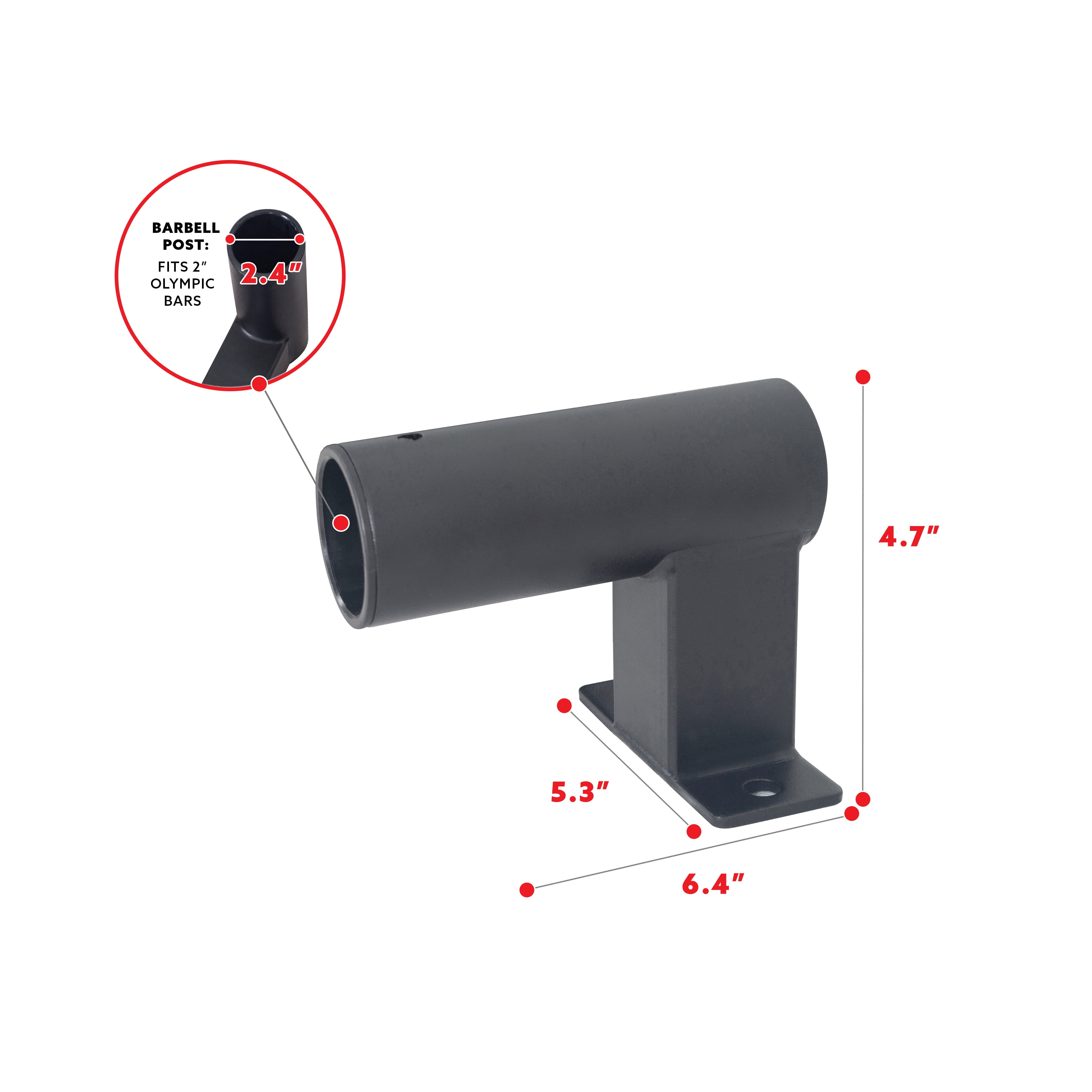 Sunny Health & Fitness Bar Holder Attachment for Power Racks and Cages, SF-XFA003